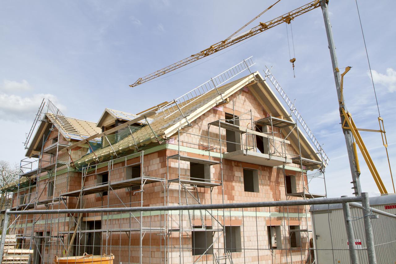 Construction site in rural Bavaria, Germany
