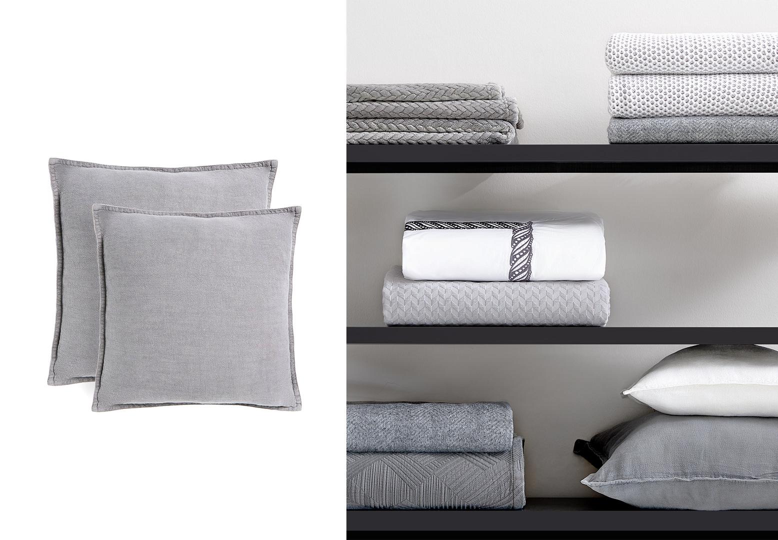 Meki jastuci u sivim nijansama odličan su izbor za moderne interijere