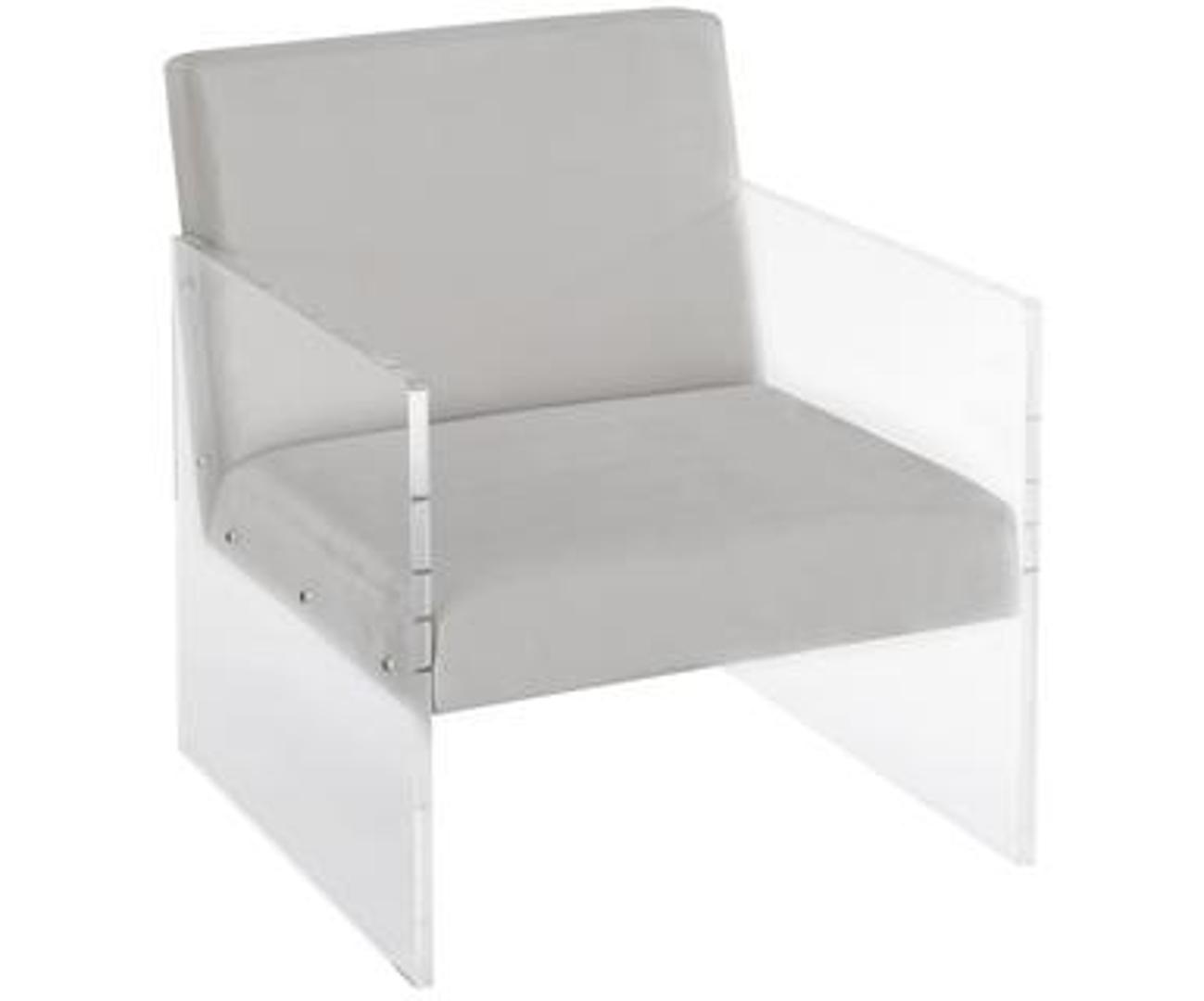 Moderna fotelja sa stranicama od pleksija vrlo je atraktivan detalj, a snižena je s 4384 na 1315 kuna