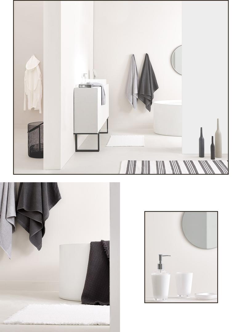 Tepih u crno-bijelim tonovima odličan je način da unesete monokromatske detalje u dom