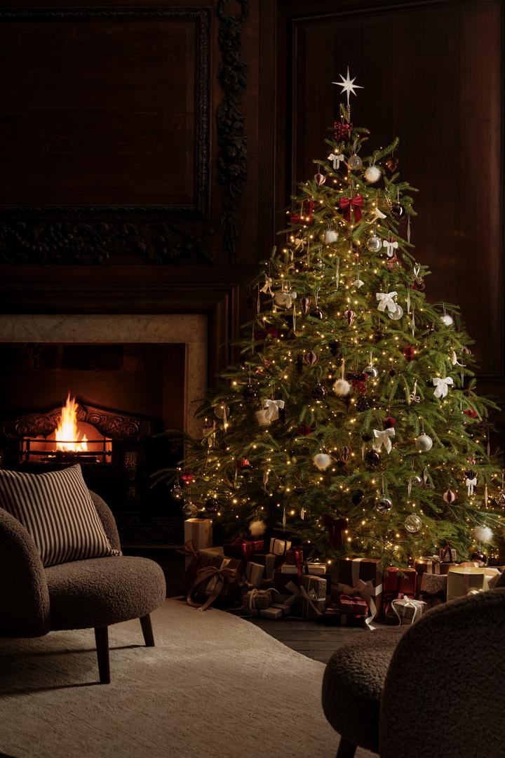 Centralna pozicija rezervirana je za raskošno božićno drvce